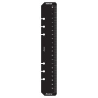 Filofax Accessory Ruler/Page Marker A5 Black