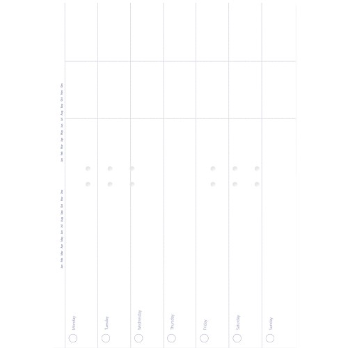 Filofax Clipbook Refill A5 Week To View Diary Undated Filofax Clipbook Refill A5 Week To View Diary Undated