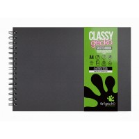 Artgecko Classy Sketchbook A4 Landscape 80 Pages 40 Sheets 150gsm White Paper