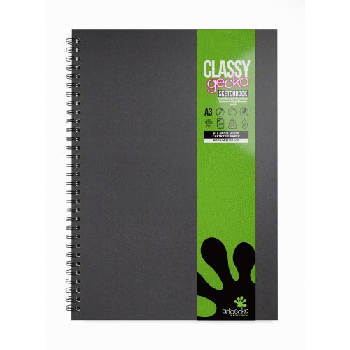 Artgecko Classy Sketchbook A3 80 Pages 40 Sheets 150gsm White Paper Artgecko Classy Sketchbook A3 80 Pages 40 Sheets 150gsm White Paper