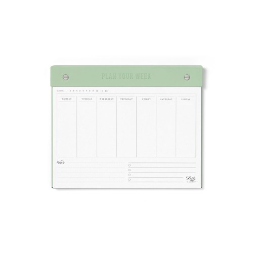 Letts Conscious Undated Weekly Planner 250x200mm Sage Letts Conscious Undated Weekly Planner 250x200mm Sage