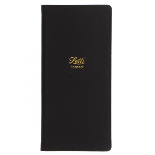 Letts Address Book Slim Pocket Icon Black Letts Address Book Slim Pocket Icon Black
