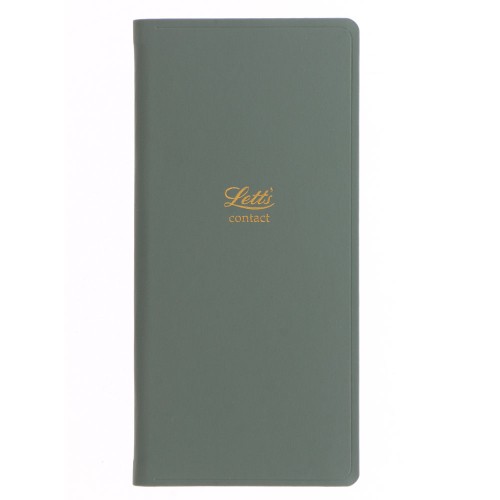 Letts Address Book Slim Pocket Icon Green Letts Address Book Slim Pocket Icon Green