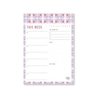Letts Notepad This Week Morocco Pink