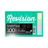 Luxpad Recycled Revision and Presentation Cards Dot Grid 6x4 100 Cards Assorted