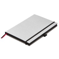 Lamy Notebook A5 Hard Cover Silver with Black - Plain