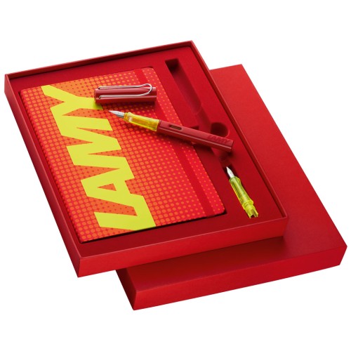 Lamy Al-Star FP Glossy Red Notebook Set Lamy Al-Star FP Glossy Red Notebook Set