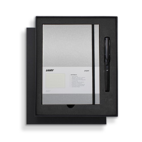 Lamy Notebook Fountain Pen Gift Set A5 Hard Cover Black Lamy Notebook Fountain Pen Gift Set A5 Hard Cover Black