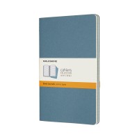 Moleskine Cahier Journal Large Ruled Brisk Blue Pack 3