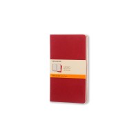 Moleskine Cahier Journals Large Cranberry Red Ruled Pack 3