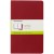 Moleskine Cahier Journals Large Cranberry Red Plain Pack 3