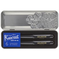 Moleskine Kaweco Ballpoint + Fountain Pen Set Black Moleskine Kaweco Ballpoint + Fountain Pen Set Black