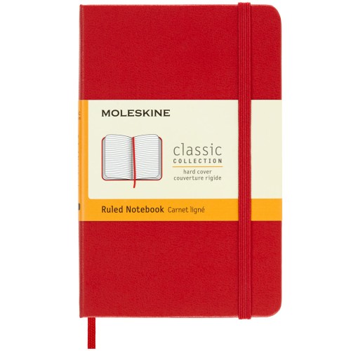 Moleskine Notebook Pocket Scarlet Red Hard Cover Ruled Moleskine Notebook Pocket Scarlet Red Hard Cover Ruled