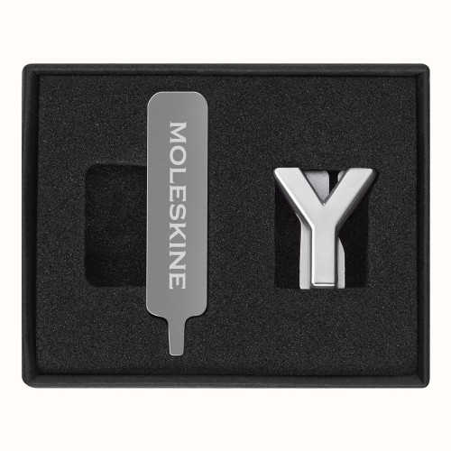 Moleskine Pins Y Silver Moleskine Pins Y Silver