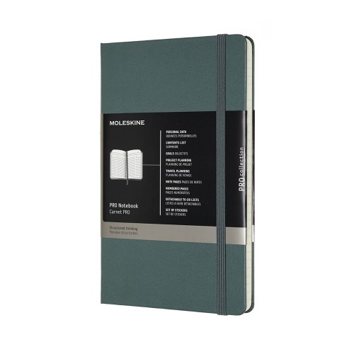 Moleskine Pro Notebook Large Forest Green Hard Cover Moleskine Pro Notebook Large Forest Green Hard Cover