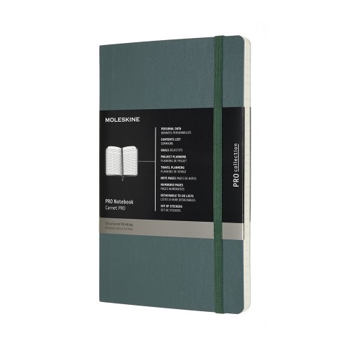 Moleskine Pro Notebook Large Forest Green Soft Cover Moleskine Pro Notebook Large Forest Green Soft Cover