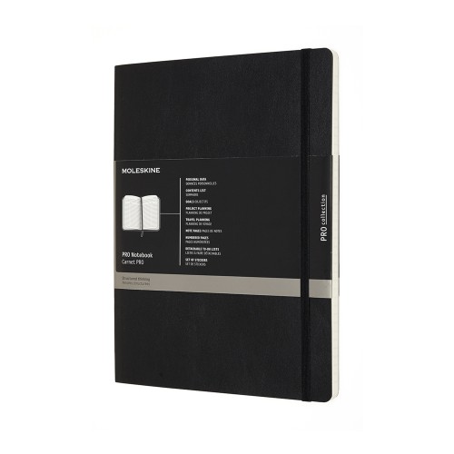 Moleskine Pro Notebook XL Black Soft Cover Moleskine Pro Notebook XL Black Soft Cover