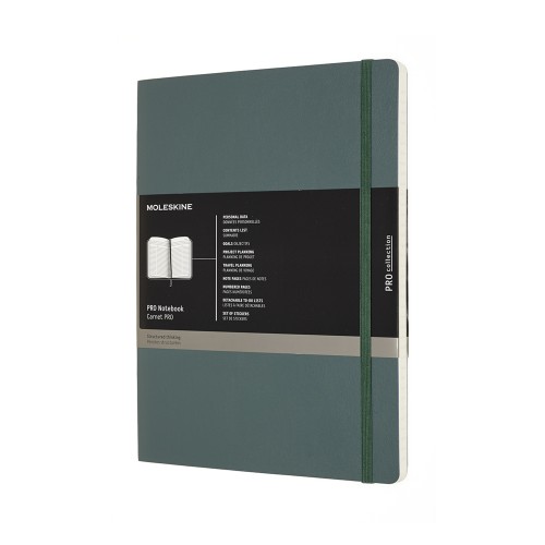 Moleskine Pro Notebook XL Forest Green Soft Cover Moleskine Pro Notebook XL Forest Green Soft Cover