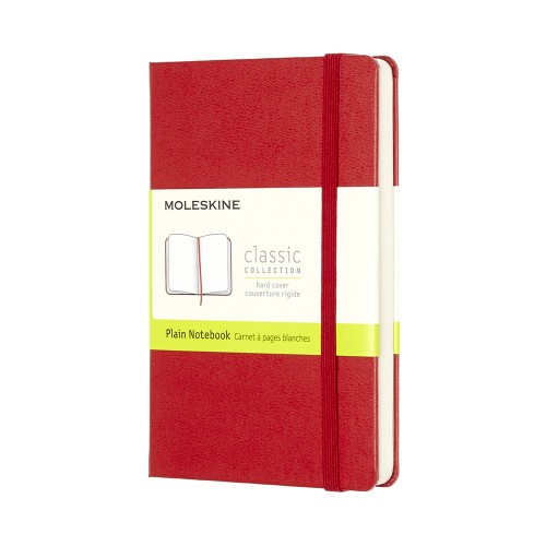 Moleskine Notebook Pocket Scarlet Red Hard Cover Plain Moleskine Notebook Pocket Scarlet Red Hard Cover Plain