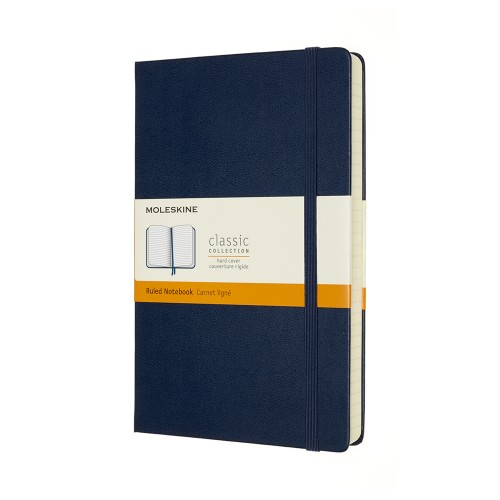 Moleskine Notebook Large Expanded Ruled Sapphire Blue Hard Moleskine Notebook Large Expanded Ruled Sapphire Blue Hard