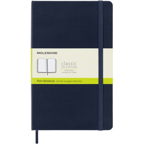 Moleskine Notebook Large Sapphire Blue Hard Cover Plain Moleskine Notebook Large Sapphire Blue Hard Cover Plain