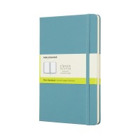 Moleskine Notebook Large Plain Reef Blue Hard