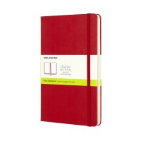 Moleskine Notebook Large Scarlet Red Hard Cover Plain