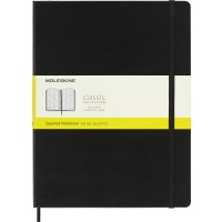 Moleskine Notebook XL Black Hard Cover Square