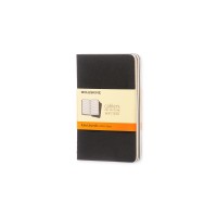 Moleskine Cahier Journals Pocket Black Ruled Pack 3