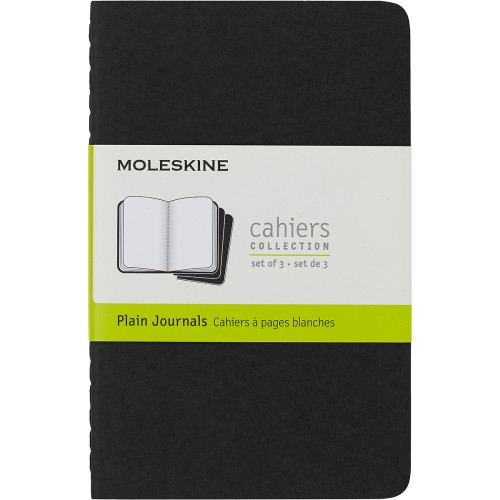 Moleskine Cahier Journals Pocket Black Plain Pack 3 Moleskine Cahier Journals Pocket Black Plain Pack 3