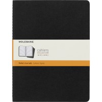 Moleskine Cahier Journals XL Black Ruled Pack 3
