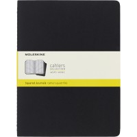 Moleskine Cahier Journals XL Black Square Pack 3