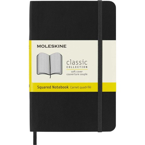 Moleskine Notebook Pocket Black Soft Cover Square Moleskine Notebook Pocket Black Soft Cover Square