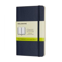 Moleskine Notebook Pocket Sapphire Blue Soft Cover Plain Moleskine Notebook Pocket Sapphire Blue Soft Cover Plain