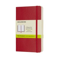 Moleskine Notebook Pocket Scarlet Red Soft Cover Plain