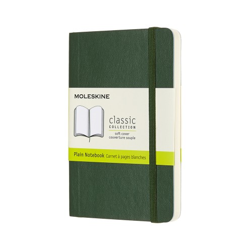 Moleskine Notebook Pocket Myrtle Green Soft Cover Plain Moleskine Notebook Pocket Myrtle Green Soft Cover Plain