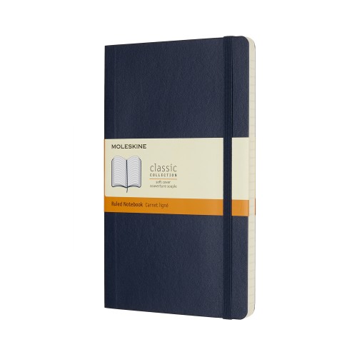 Moleskine Notebook Large Ruled Sapphire Blue Soft Moleskine Notebook Large Ruled Sapphire Blue Soft