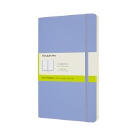 Moleskine Notebook Large Plain Hydrangea Blue Soft