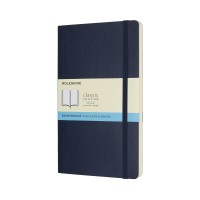 Moleskine Notebook Large Sapphire Blue Soft Cover Dot