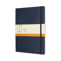 Moleskine Notebook XL Sapphire Blue Soft Cover Ruled