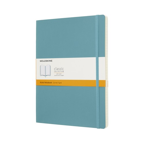 Moleskine Notebook XL Ruled Reef Blue Soft Moleskine Notebook XL Ruled Reef Blue Soft