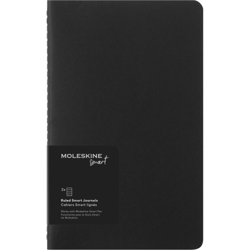 Moleskine Smart Cahier Journal Large Ruled Black Pack 2 Moleskine Smart Cahier Journal Large Ruled Black Pack 2