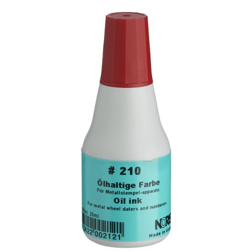 Noris #210 Metal Stamp Ink 25ml Red Noris #210 Metal Stamp Ink 25ml Red