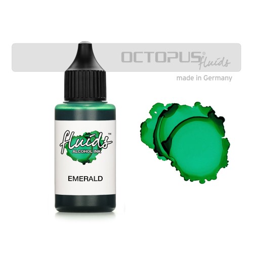 Octopus Fluids Alcohol Ink Emerald Green 30ml Octopus Fluids Alcohol Ink Emerald Green 30ml