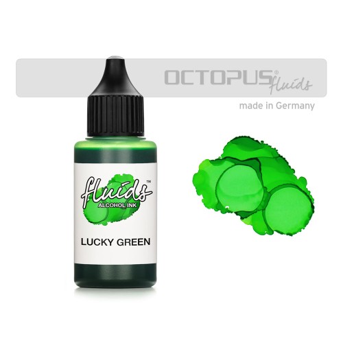 Octopus Fluids Alcohol Ink Lucky Green 30ml Octopus Fluids Alcohol Ink Lucky Green 30ml