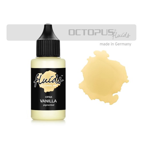 Octopus Fluids Alcohol Ink Opak Vanilla Yellow 30ml Octopus Fluids Alcohol Ink Opak Vanilla Yellow 30ml