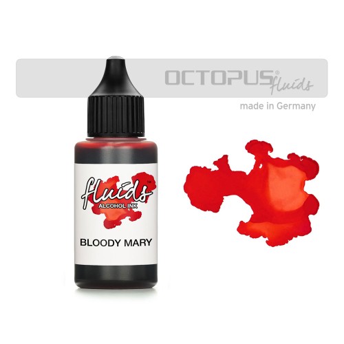 Octopus Fluids Alcohol Ink Bloody Mary Red 30ml Octopus Fluids Alcohol Ink Bloody Mary Red 30ml