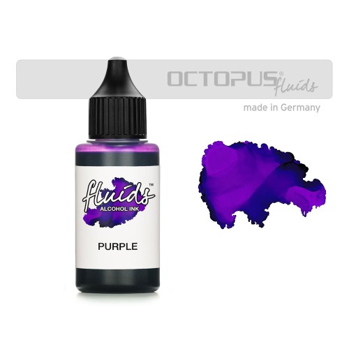 Octopus Fluids Alcohol Ink Purple Violet 30ml Octopus Fluids Alcohol Ink Purple Violet 30ml