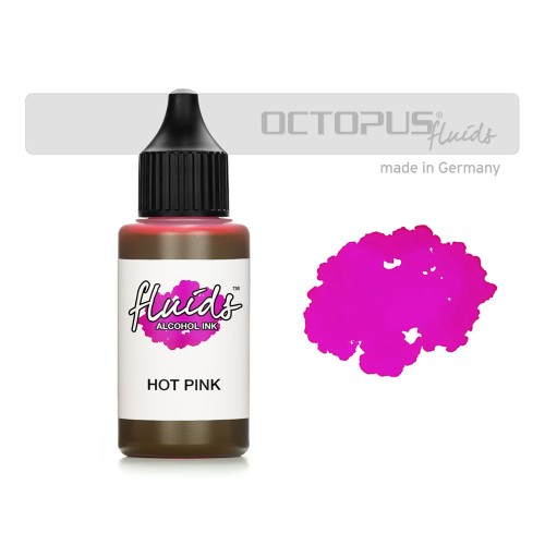 Octopus Fluids Alcohol Ink Hot Pink 30ml Octopus Fluids Alcohol Ink Hot Pink 30ml