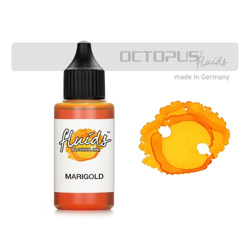 Octopus Fluids Alcohol Ink Marigold Yellow 30ml Octopus Fluids Alcohol Ink Marigold Yellow 30ml